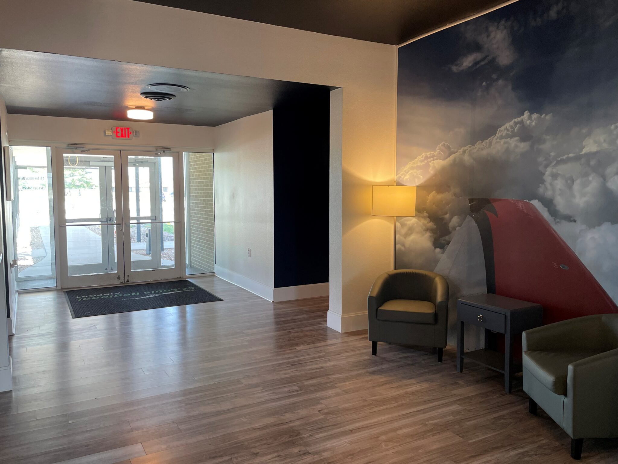 Inside front door lobby